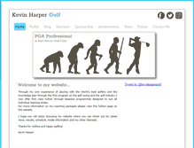 Tablet Screenshot of kevinharpergolf.com